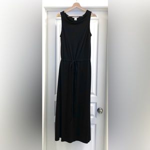 Black Blouson Maxi Dress